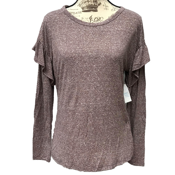 time and tru ruffle sleeve top